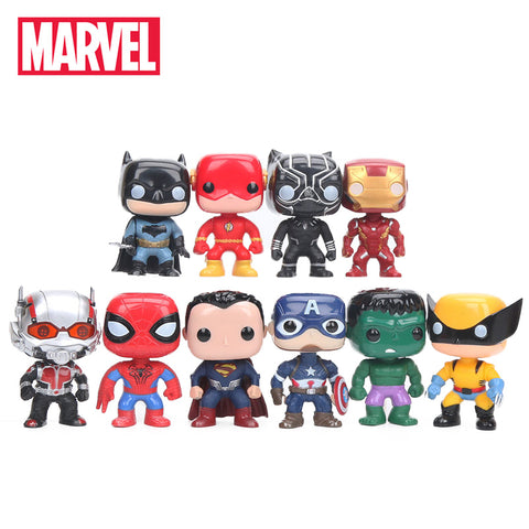 10cm 10pcs/set Justice League & Avengers Figure Set