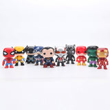 10cm 10pcs/set Justice League & Avengers Figure Set