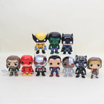 10cm 10pcs/set Justice League & Avengers Figure Set