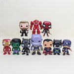 10cm 10pcs/set Justice League & Avengers Figure Set